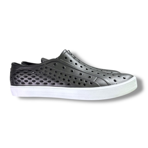 NEW London Fog Bately Mens Black Perforated EVA Slip On Water Shoes Size 9M - Picture 11 of 14